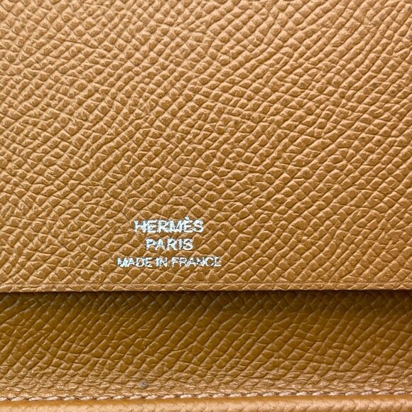 Hermes Chevre Mysore Leather Vision Agenda Cover - Gold / Tan - Preowned - Picture 5 of 7